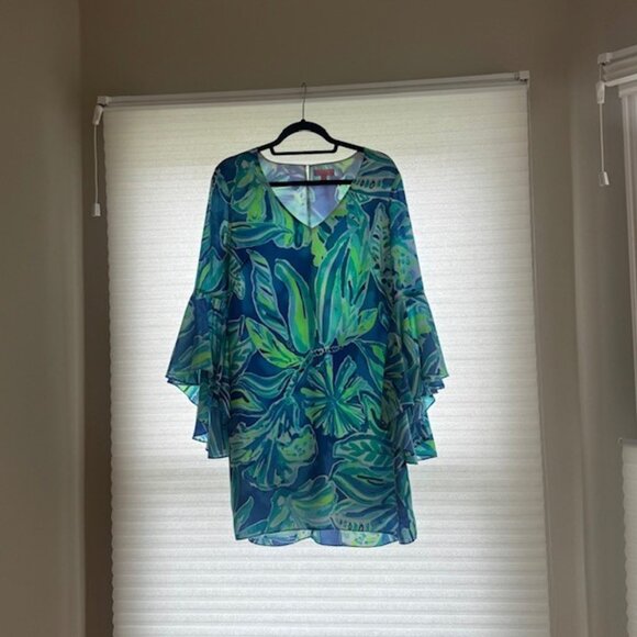 Lily Pulitzer Dress Aqua  Size 8 - Picture 4 of 4